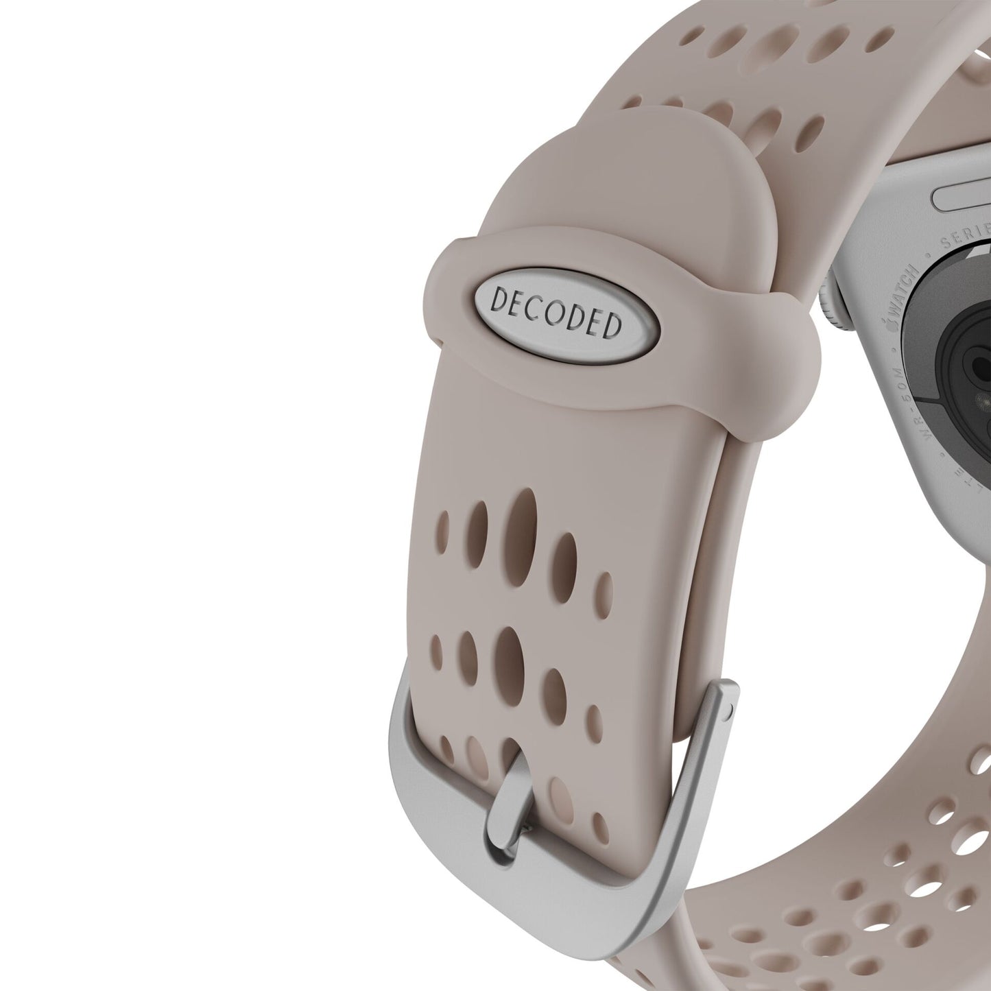 Decoded Silicone Ares O Strap for Apple Watch 40/42mm Clay