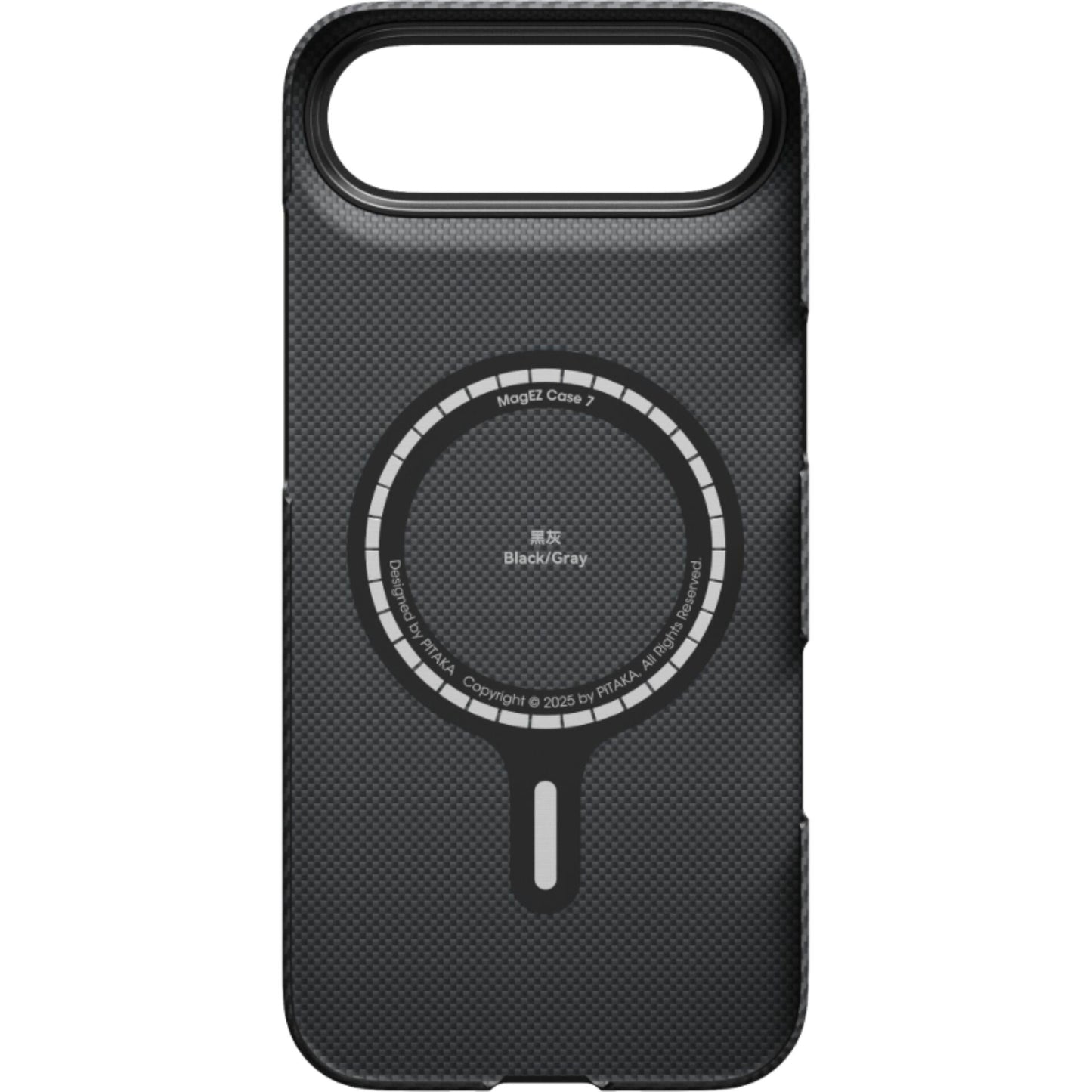 Pitaka Ultra-Slim Case for iPhone 17 Air Black/Grey Twill