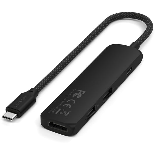 Satechi USB-C 4-in-1 Slim Multiport Adapter 4K Black
