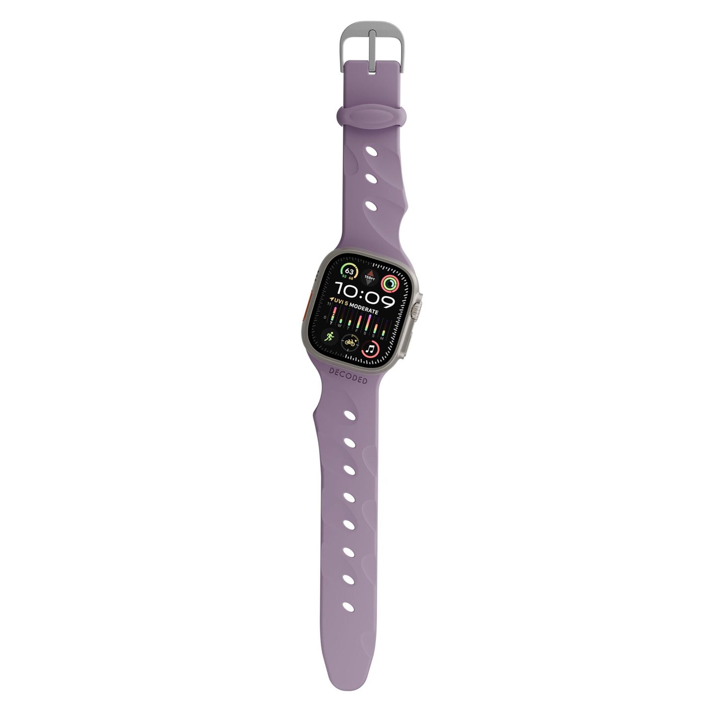 Decoded Silicone Ares Splice Strap 44/46/49mm Purple Haze