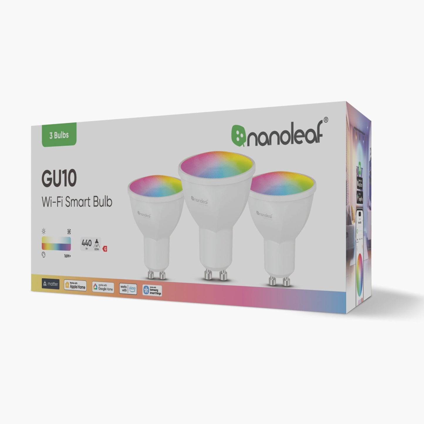 Nanoleaf Essentials Matter WLAN Smart Bulb GU10 - 3PK