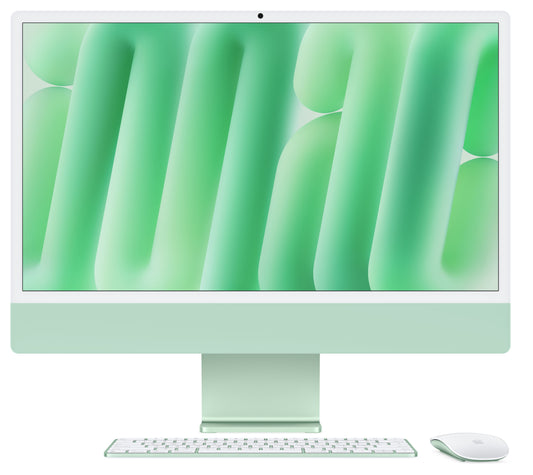 iMac 24" mit 4.5K Retina Display, M4 Chip 8-Core CPU und 8-Core GPU, 16GB, 256GB SSD, grün