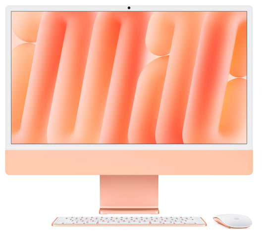 iMac 24" mit 4.5K Retina Display, M4 Chip 10-Core CPU und 10-Core GPU, 16GB, 256GB SSD, orange