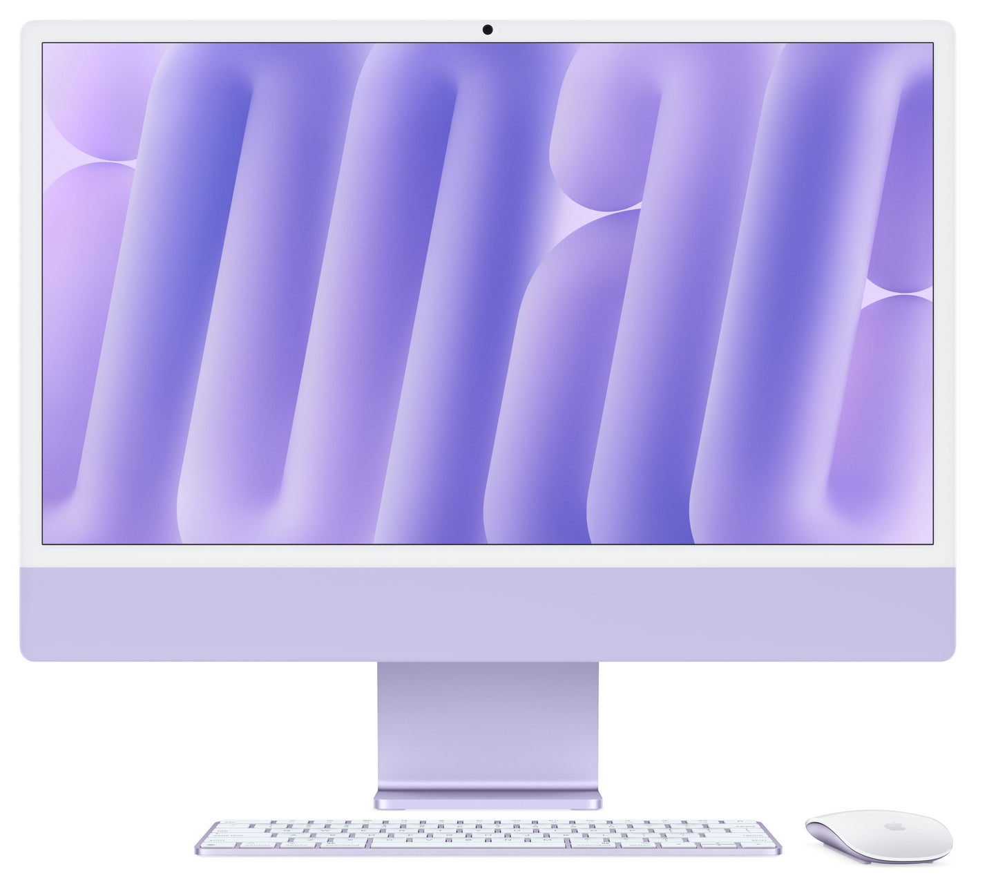 iMac 24" mit 4.5K Retina Display, M4 Chip 8-Core CPU und 8-Core GPU, 16GB, 256GB SSD, violett
