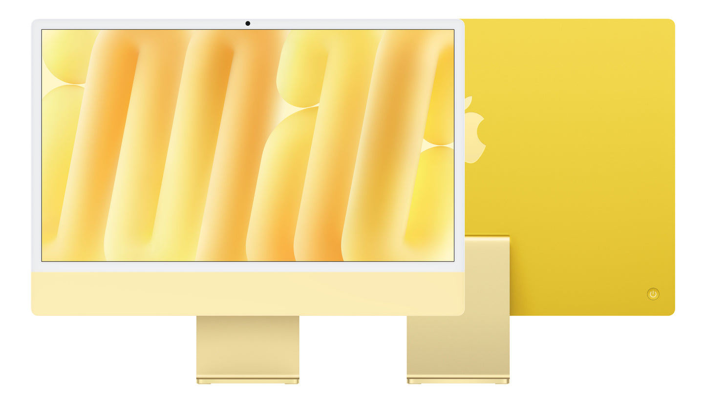 iMac 24" mit 4.5K Retina Display, M4 Chip 10-Core CPU und 10-Core GPU, 16GB, 256GB SSD, gelb