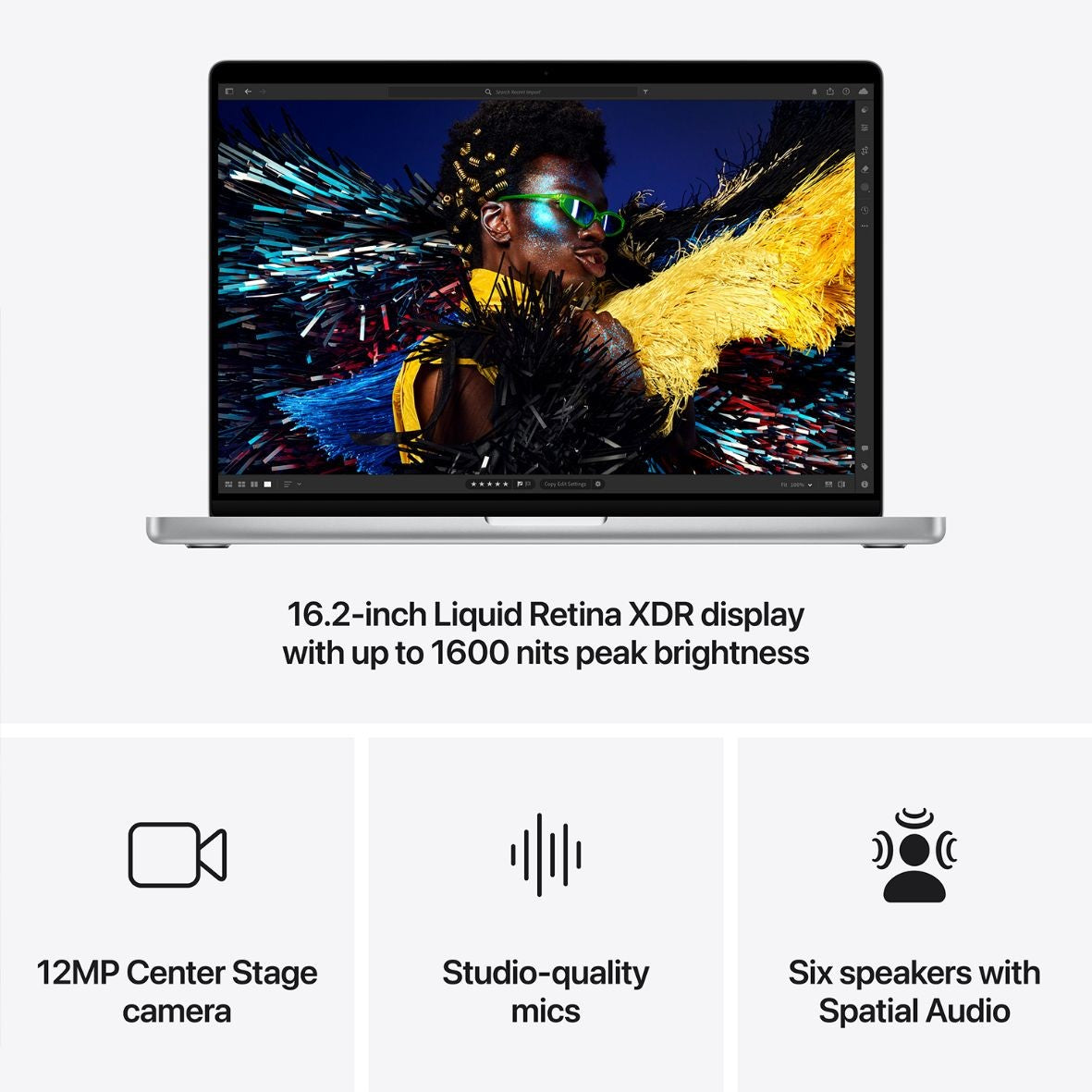 MacBook Pro 16" mit M4 Pro Chip, 14-Core CPU und 20-Core GPU, 48GB, 512GB SSD, silber