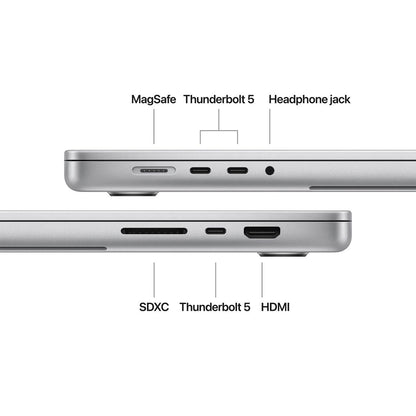 MacBook Pro 16" mit M4 Max Chip, 14-Core CPU und 32-Core GPU, 36GB, 1TB SSD, silber