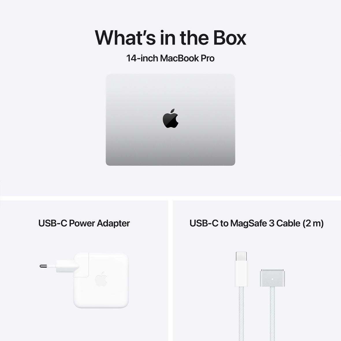 MacBook Pro 14" mit M4 Pro Chip, 14-Core CPU und 20-Core GPU, 24GB, 1TB SSD, silber