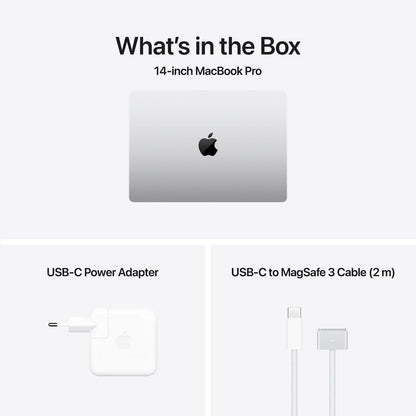 MacBook Pro 14" mit M4 Chip, 10-Core CPU und 10-Core GPU, 16GB, 1TB SSD, silber