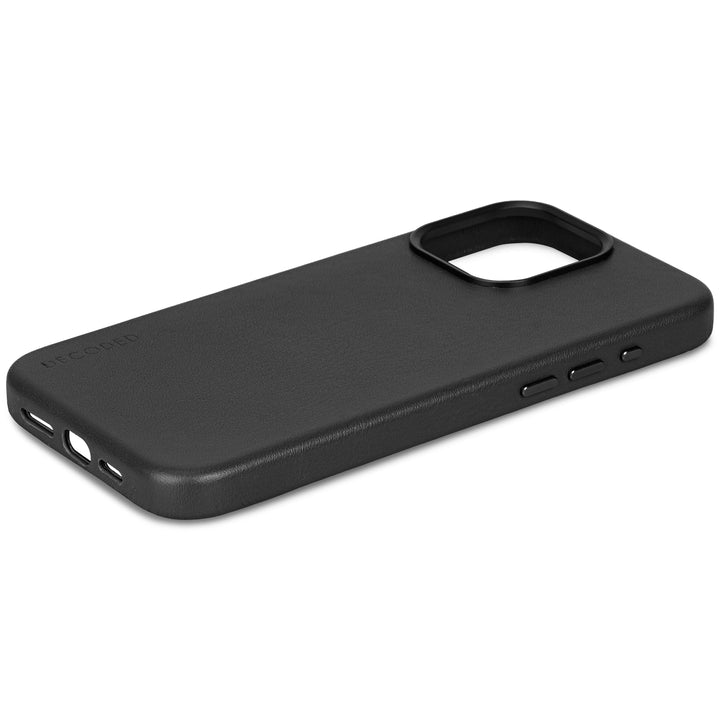 Decoded Leather Backcover for iPhone 15 Pro Max Black