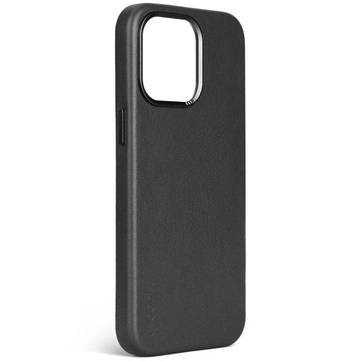 Decoded Leather Backcover for iPhone 15 Pro Max Black