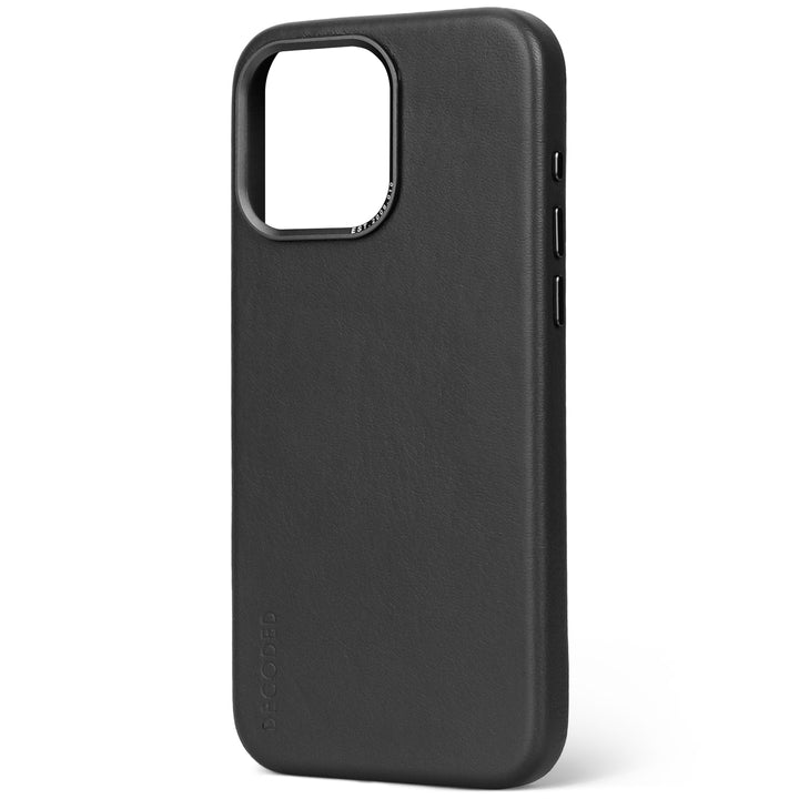 Decoded Leather Backcover for iPhone 15 Pro Max Black