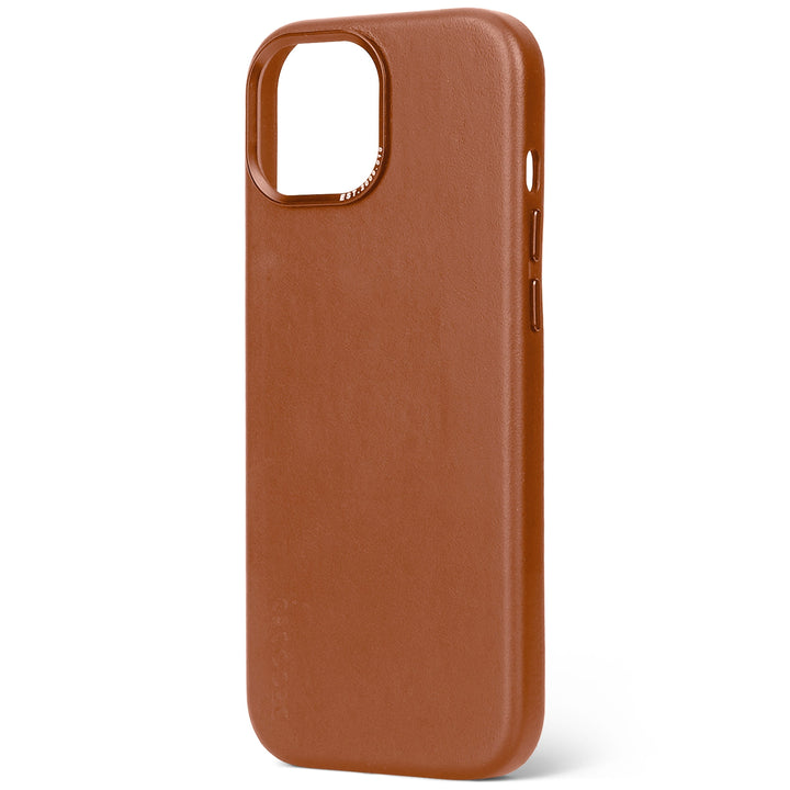 Decoded Leather Backcover for iPhone 15 Tan