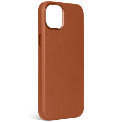 Decoded Leather Backcover for iPhone 15 Plus Tan