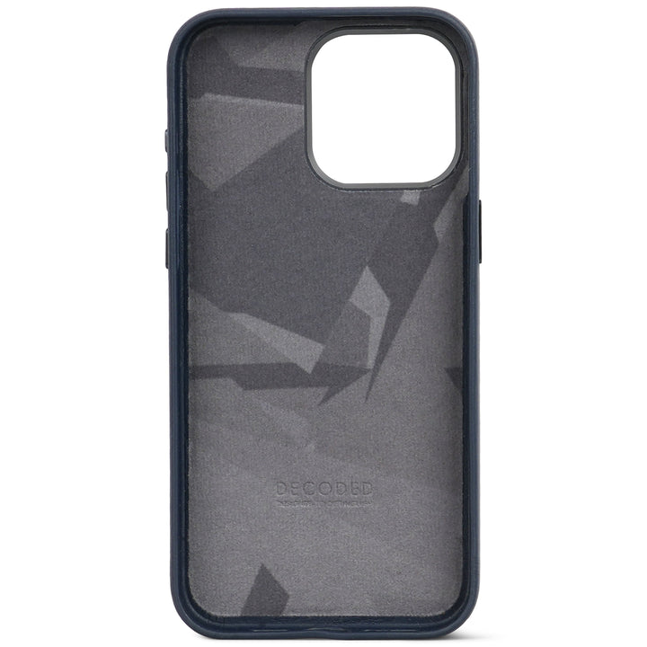 Decoded Leather Backcover for iPhone 15 Pro Max True Navy