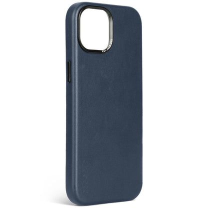 Decoded Leather Backcover for iPhone 15 True Navy