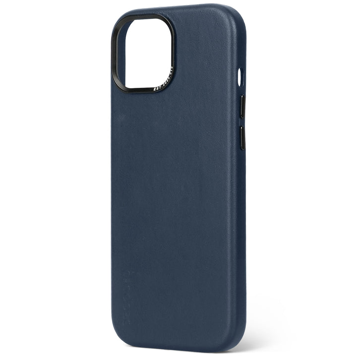 Decoded Leather Backcover for iPhone 15 True Navy