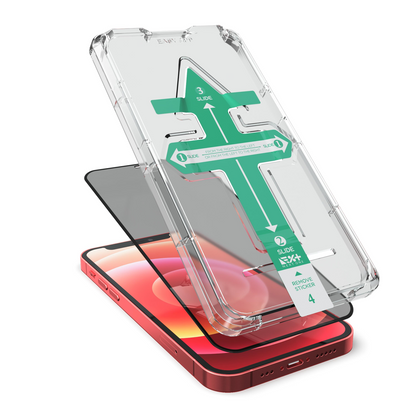 NEXT.ONE iPhone Privacy Schutzglas mit Anbringhilfe - iPhone 12 mini