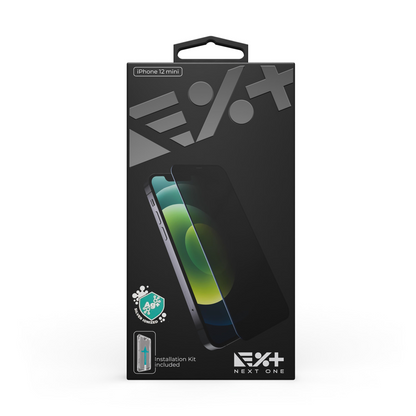 NEXT.ONE iPhone Privacy Schutzglas mit Anbringhilfe - iPhone 12 mini