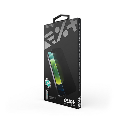 NEXT.ONE iPhone Privacy Schutzglas mit Anbringhilfe - iPhone 12 mini