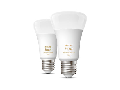 Philips Hue White Ambiance E27 Doppelpack 75W