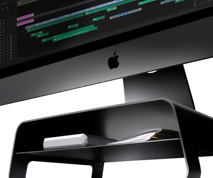 Twelve South Curve Riser Metall Ständer für iMacs und Displays, schwarz