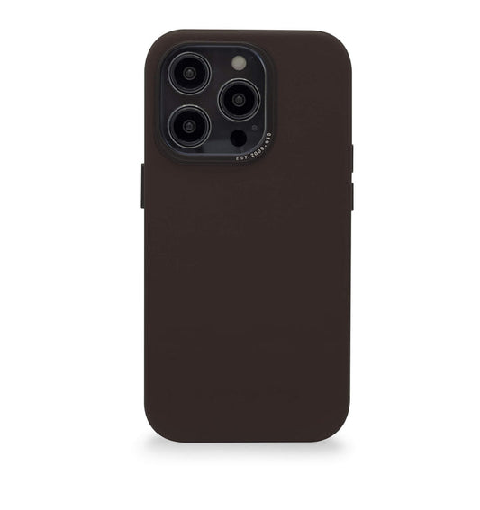 Decoded - Leather Backcover for iPhone 14 Pro - Chocolate Brown