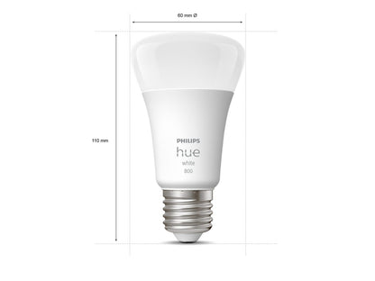 Philips Hue White E27 60W, smarte LED Lampe, Doppelpack