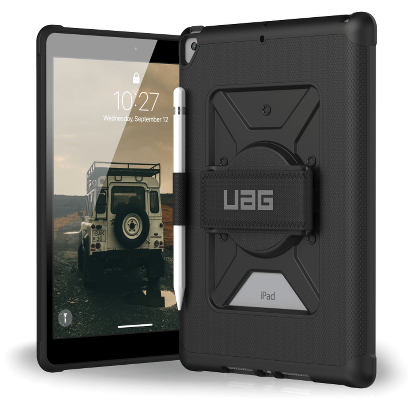 UAG Urban Armor Gear Metropolis Handstrap Case | iPad 10,2" (2021 - 2019) | schwarz