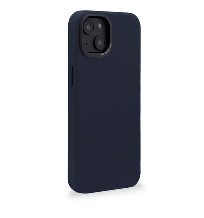 Decoded - Leather Backcover for iPhone 14 - Steel Blue