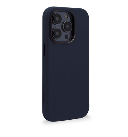 Decoded - Leather Backcover for iPhone 14 Pro Max - Steel Blue