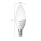 Philips Hue White Ambiance E14, smarte LED Lampe, Doppelpack