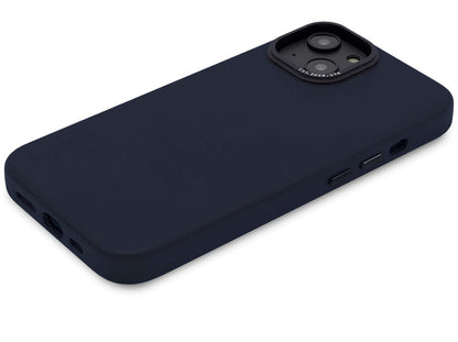 Decoded - Leather Backcover for iPhone 14 - Steel Blue