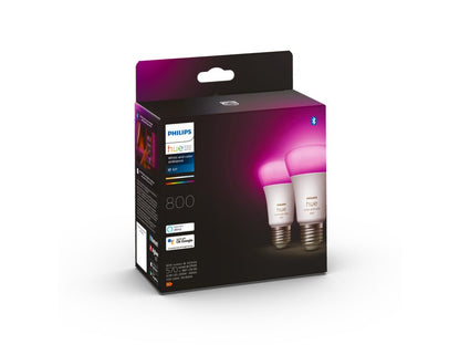 Philips Hue White & Col. Amb. E27 Doppelpack 2x570lm 60W