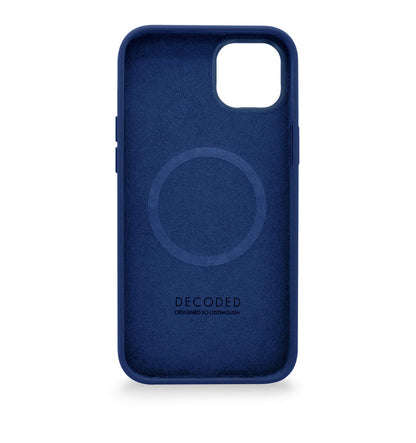 Decoded - AntiMicrobial Silicone Backcover | iPhone 14 Plus (6.7 inch) - Navy Peony