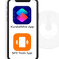 NFC Tag Sticker (Set aus 10 Stück) Compatible with Apple iPhone Shortcut APP & Homekit - RFID Tags Sticker