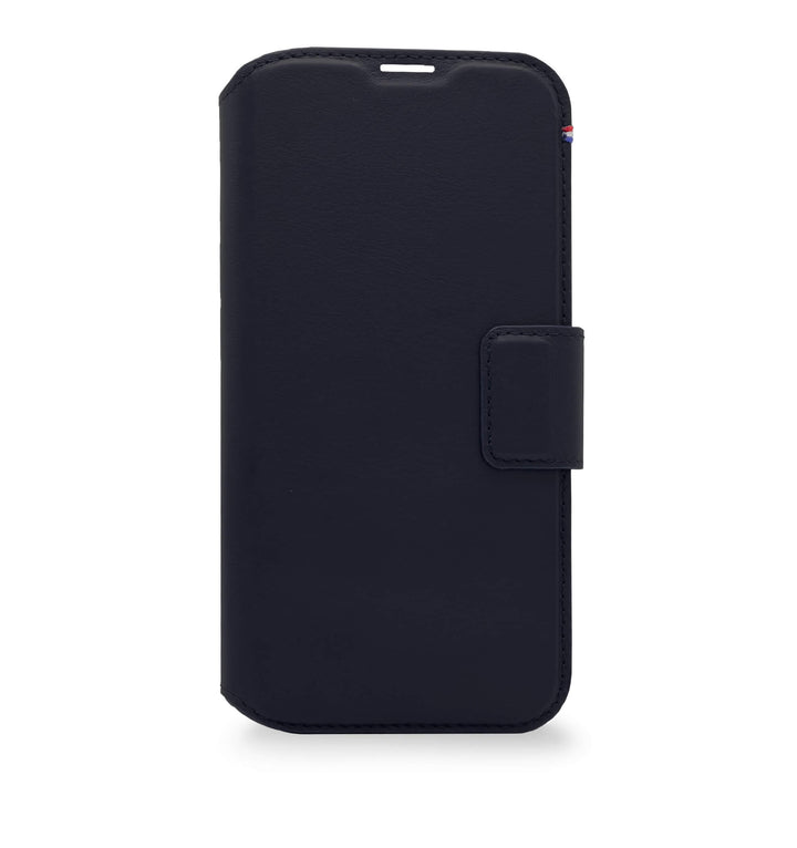 Decoded - Leather Detachable Wallet for iPhone 14 Plus - Steel Blue