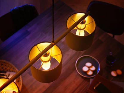 Philips Hue White Ambiance E14, smarte LED Lampe, Doppelpack