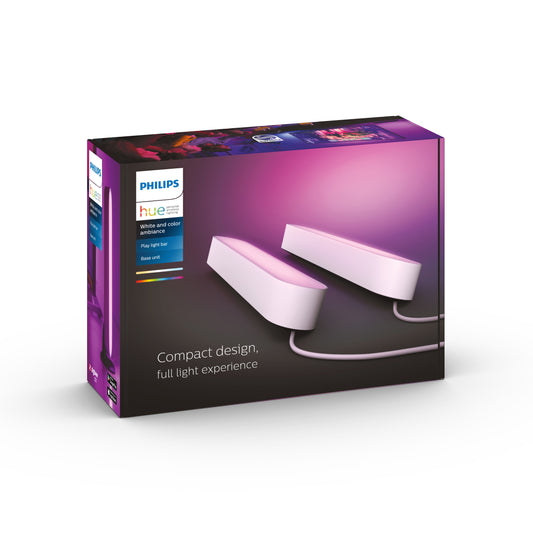 Philips Hue Play Lightbar, Doppelpack inkl. Netzteil,weiß