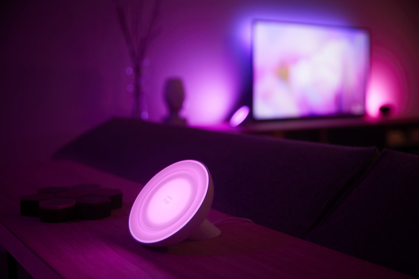 Philips Hue Bloom Tischleuchte, weiß