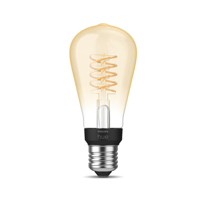 Philips Hue E27 White Filament Lampe, ST64 550lm