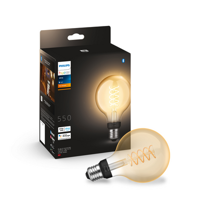 Philips Hue White E27 Filament G93 550lm