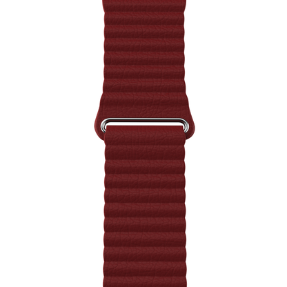 NEXT.ONE Magnetic leather loop for Apple Watch 1/2/3/4/5/6/7/8/Ultra 42/44/49mm red