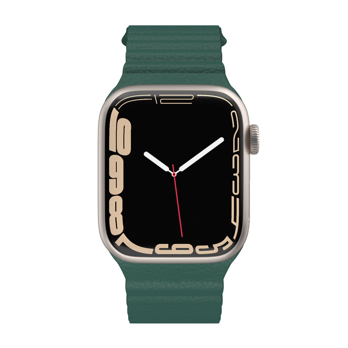 NEXT.ONE Magnetic leather loop for Apple Watch 1/2/3/4/5/6/7/8/Ultra 42/44/49mm green