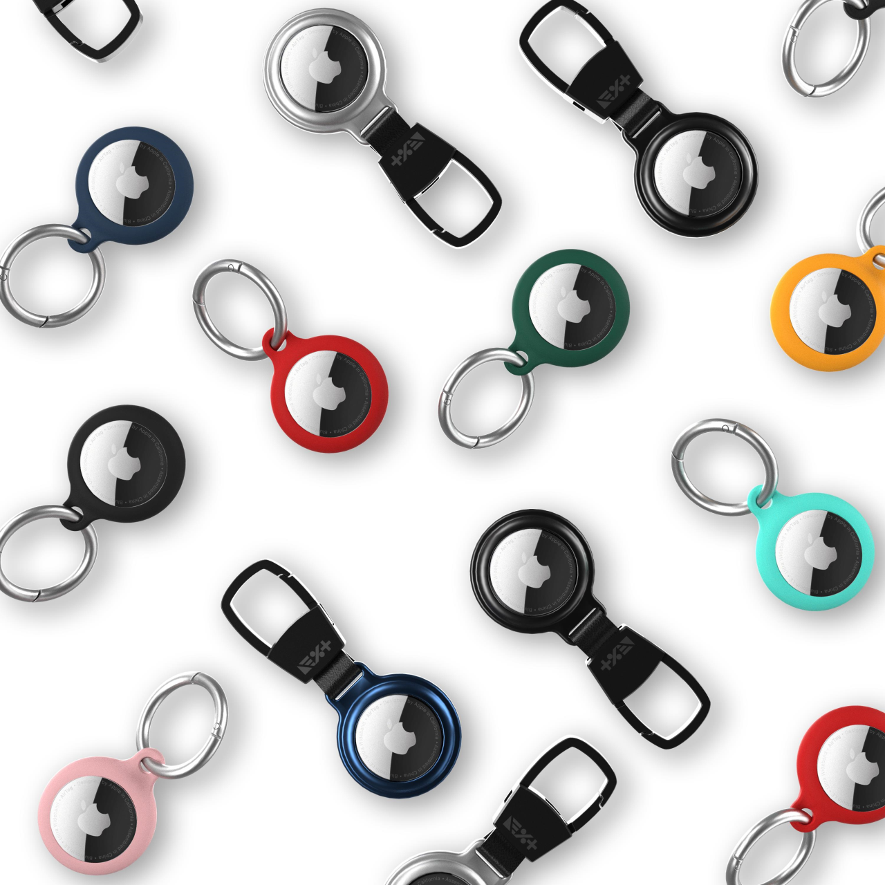 NEXT.ONE Aluminium AirTag Anhänger mit Karabiner - Blau