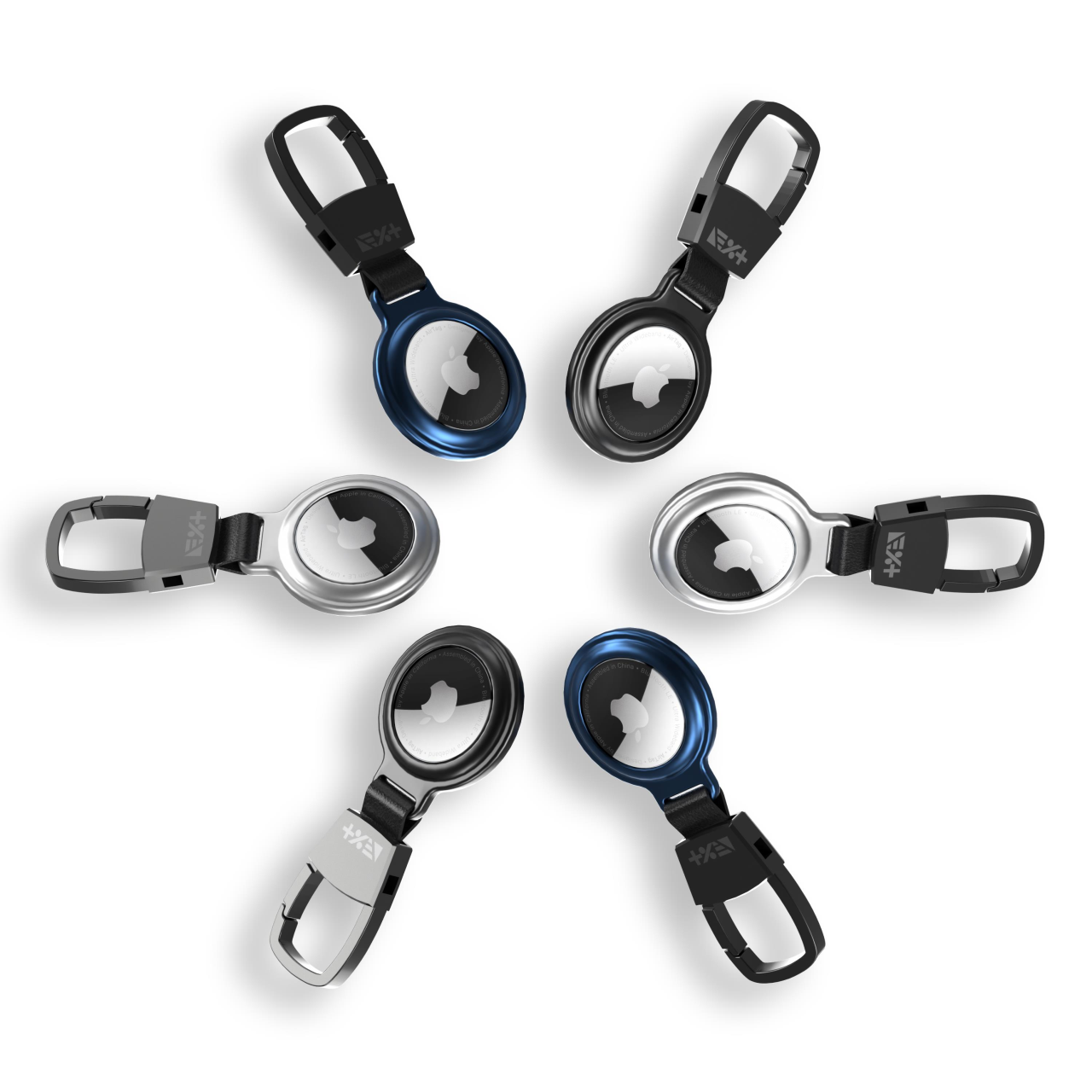 NEXT.ONE Aluminium AirTag Anhänger mit Karabiner - Blau