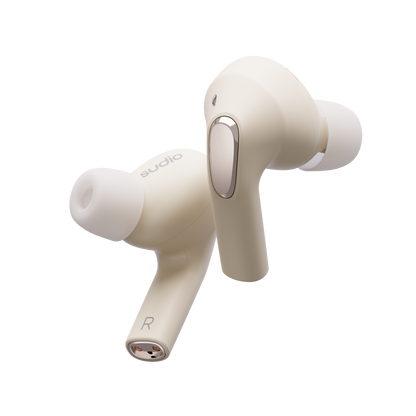 Sudio E2, kabelloser In-Ear Bluetooth Kopfhörer, beige