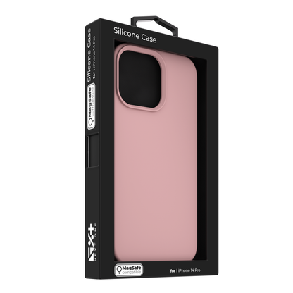 NEXT.ONE Silicone case MagSafe pink for iPhone 14 Pro