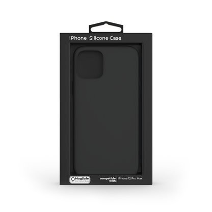 NEXT.ONE Silicone case MagSafe black for iPhone 12 Pro Max