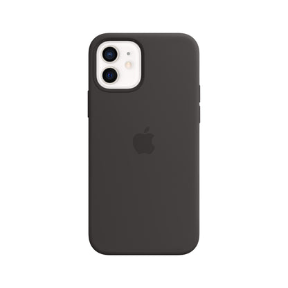 Apple iPhone 12/ 12 Pro Silikon Case mit MagSafe, schwarz